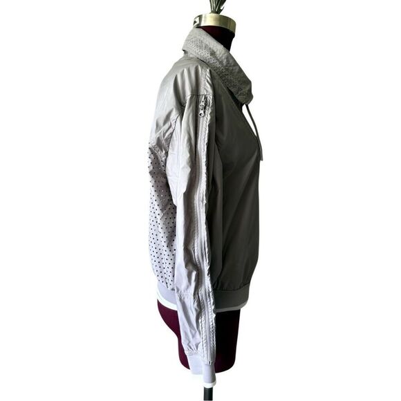 Stella McCartney x Adidas Barricade Bomber Full Zip Jacket size S Gray Silver - Picture 9 of 15